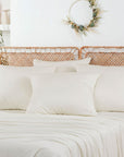 bambaw-bamboo-bedding-flat-sheet-with fitterd-sheet-pillowcases-ivory-colour