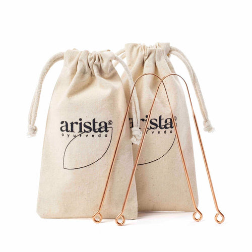 Gratte-langue en cuivre | Lot de 2