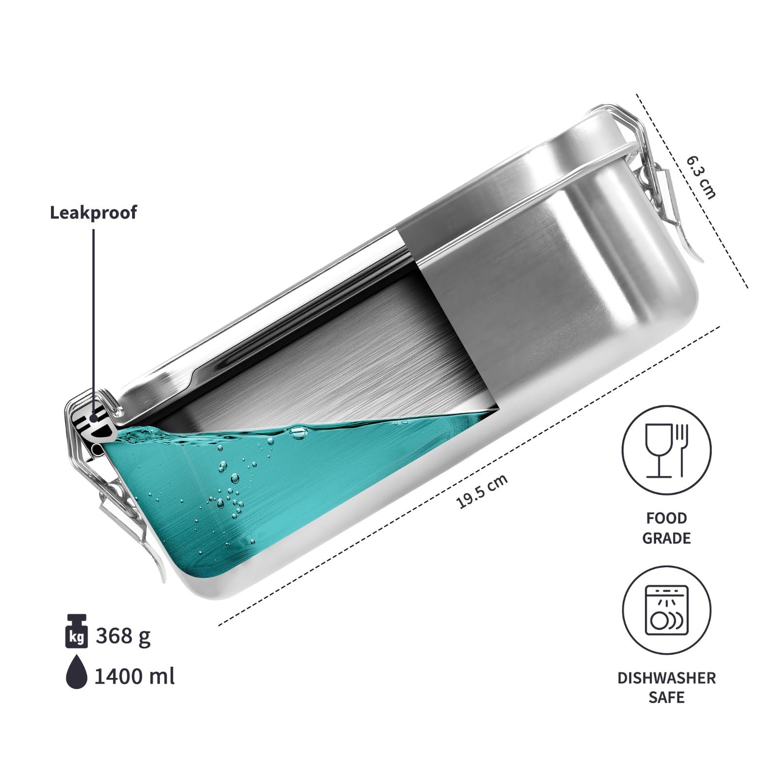 Boîte Repas en Acier Inoxydable