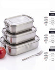 Boîte Repas en Acier Inoxydable