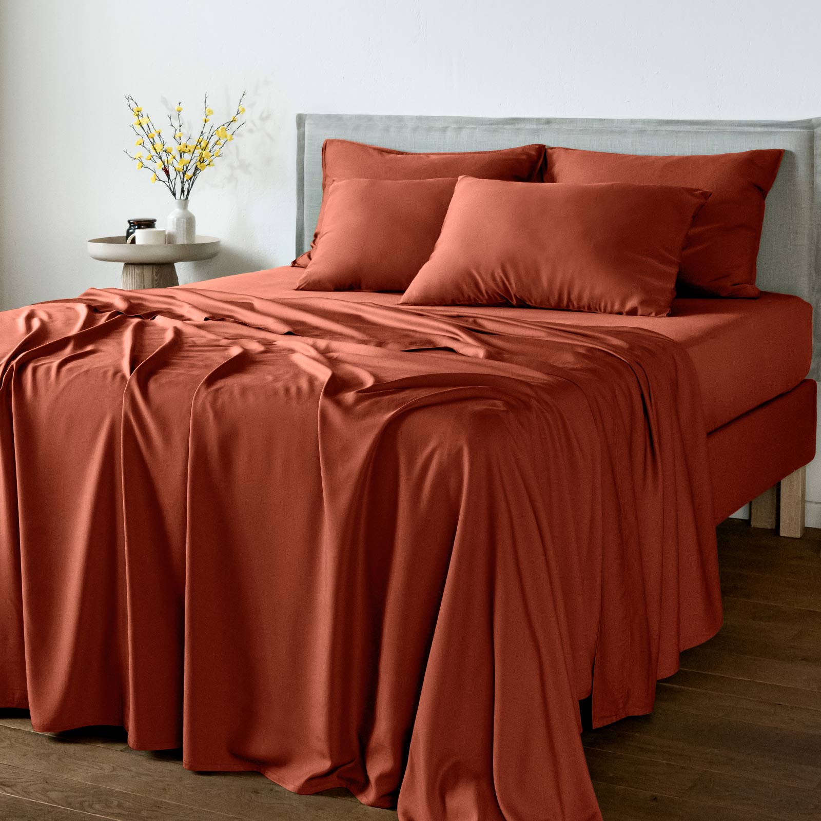 Drap Plat en Bambou | Options de Couleur
