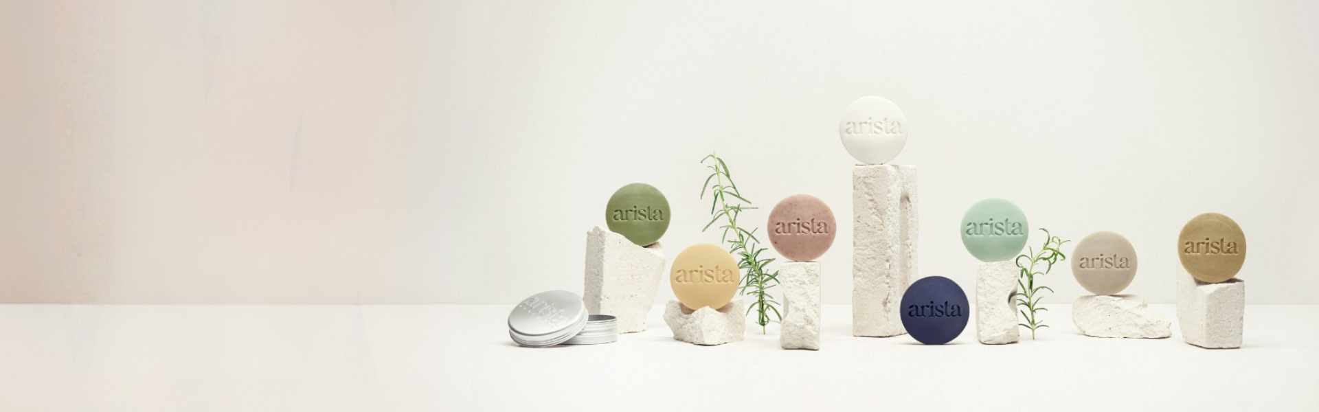 Arista shampoo bars full range desktop banner