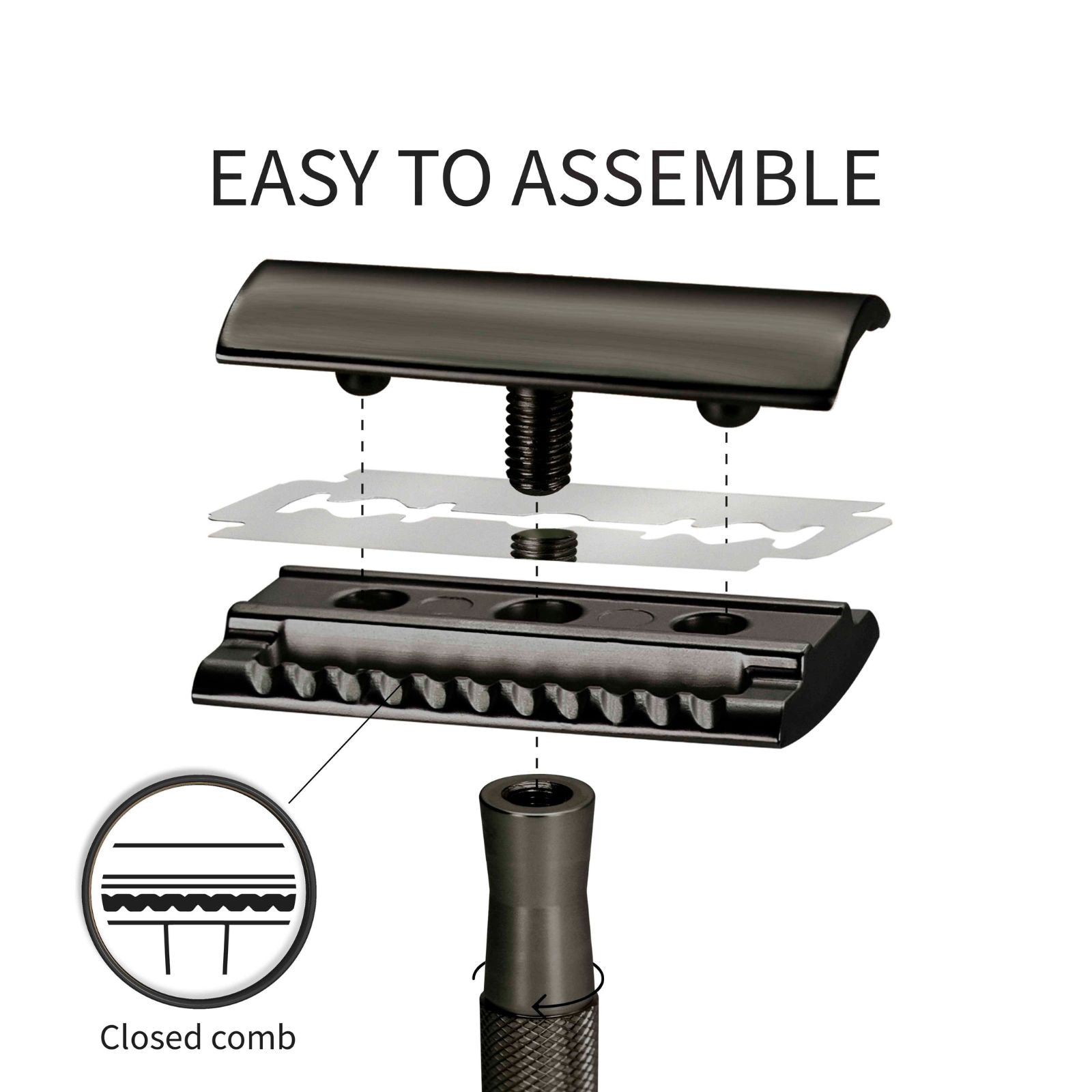 Rasoir de sûreté en métal