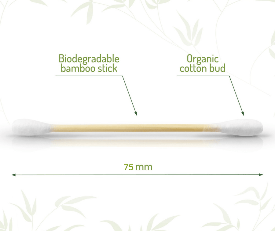 Coton tige en bambou - 200 unités