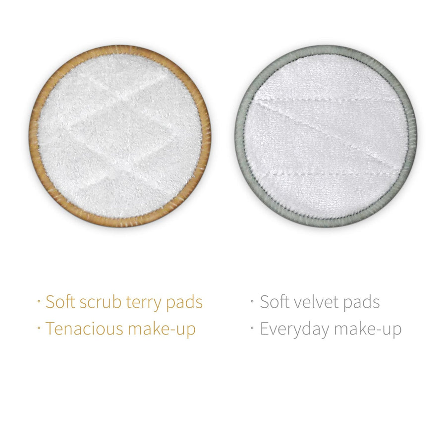 REQAG 8pcs Coton Demaquillant Lavable Kit Tampons Démaquillants  Réutilisable Lingettes Nettoyantes Visage Chiffon Soins De Peau Makeup Pads